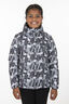 Macpac Kids' Pulsar Alpha Hooded Insulated Jacket, Black/Black Print, hi-res