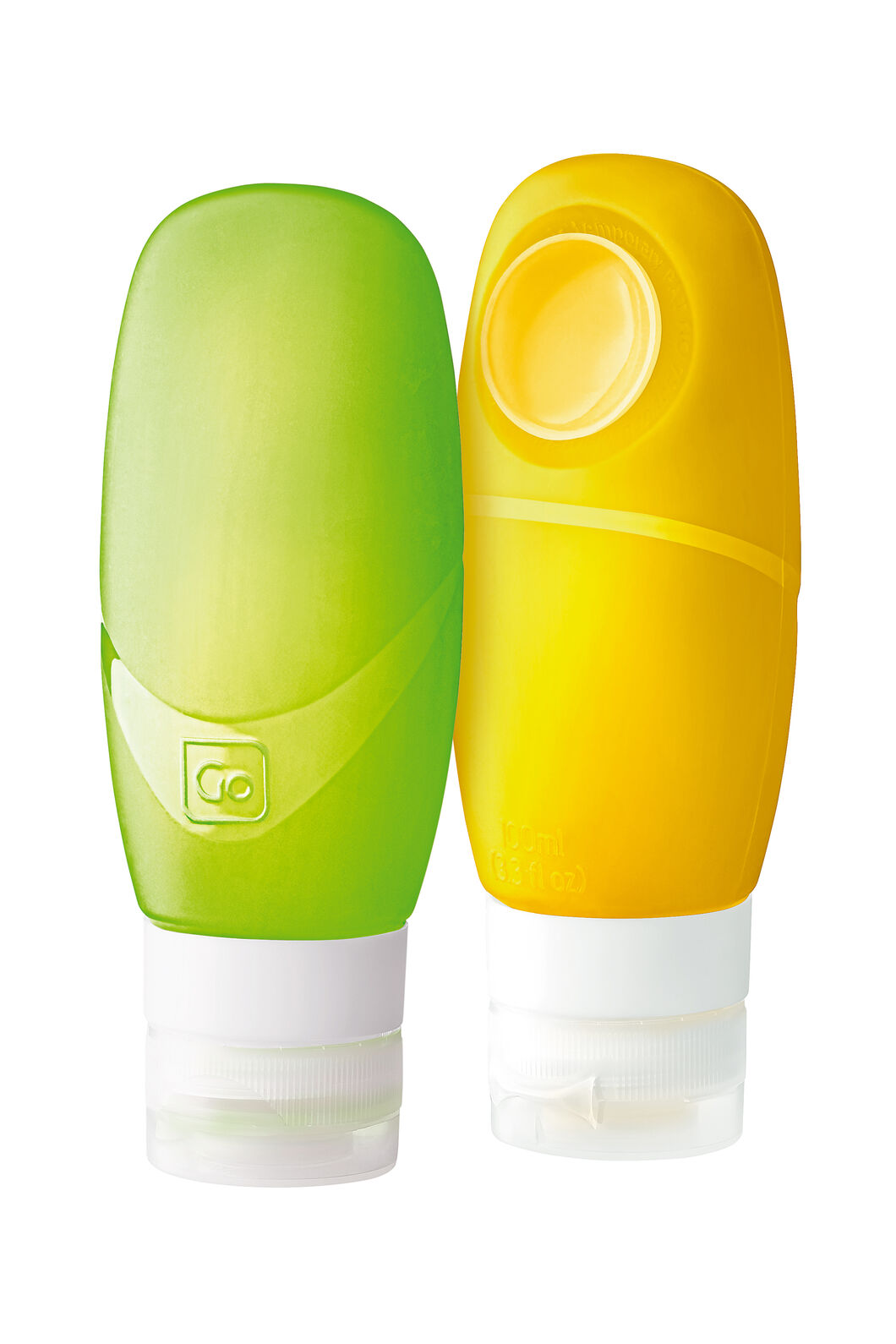 Go Travel Squeezy Bottles 100ml 2Pk, Clear, hi-res
