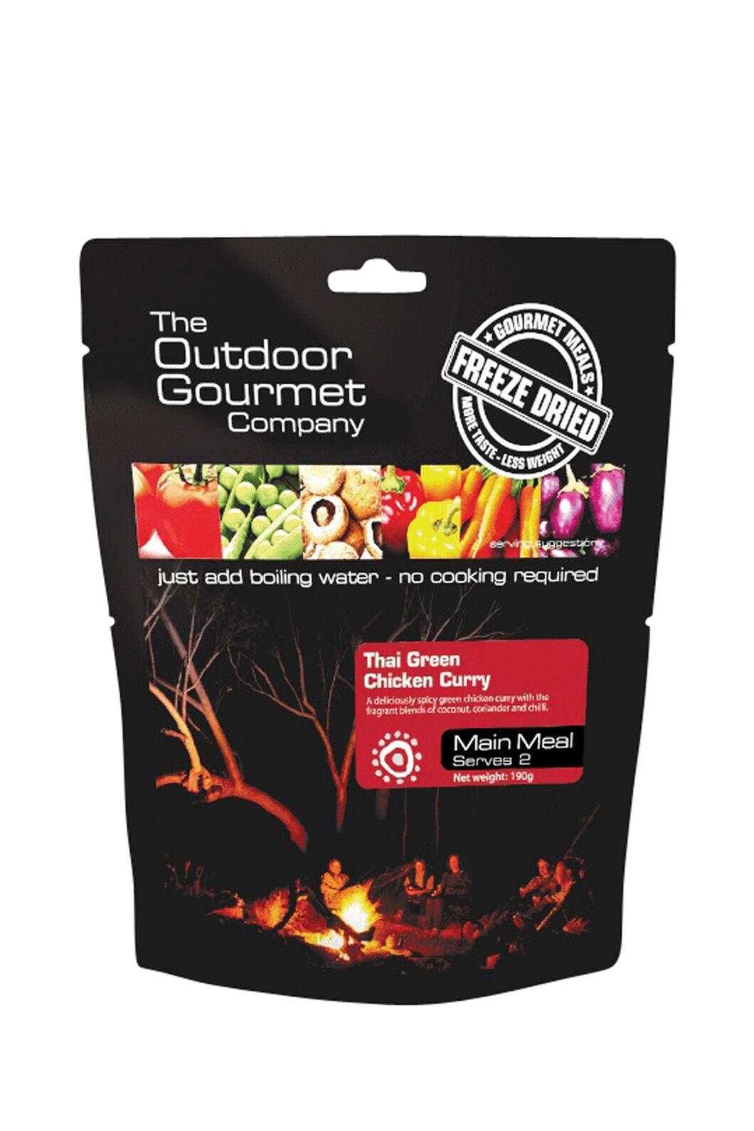 The Outdoor Gourmet Company Thai Green Chicken Curry &mdash;190 g, None, hi-res