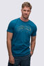 Macpac Men's Taylor Range Fairtrade Organic Cotton Short Sleeve T-Shirt, Moroccan Blue, hi-res