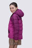 Macpac Kids' Halo Hooded Down Jacket, Boysenberry/Rose Violet, hi-res
