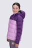 Macpac Kids' Halo Hooded Down Jacket, Plum/Orchid, hi-res