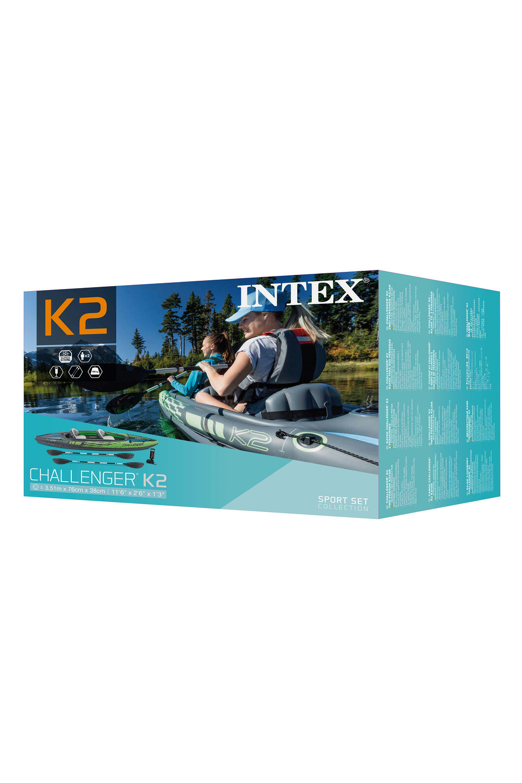 Kayak inflable Intex Explorer 2 personas