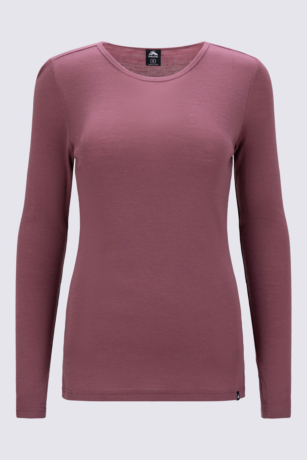 Macpac Women's 220 Merino Long Sleeve Top, Nocturne, hi-res