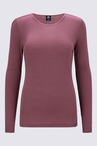 Macpac Women's 220 Merino Long Sleeve Top, Nocturne, hi-res