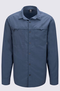 Macpac Men's Westport Long Sleeve Shirt, Midnight Navy, hi-res