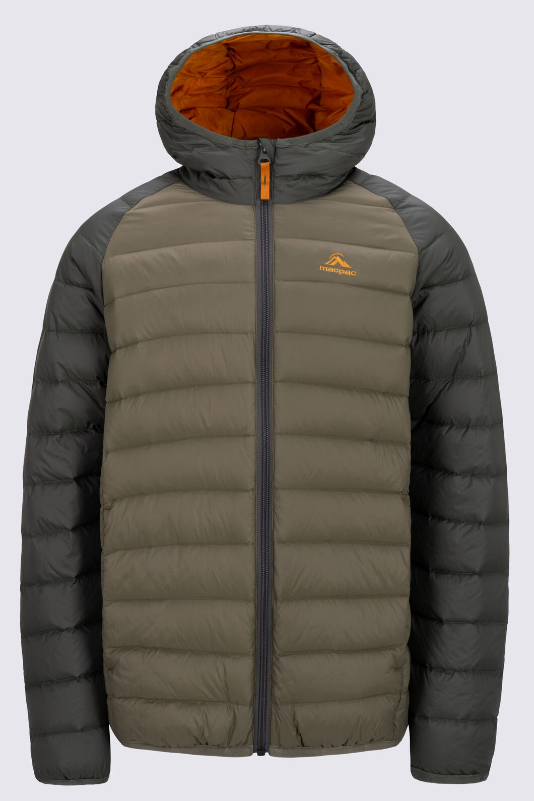Macpac Kids' Uber Light Hooded Down Jacket, Beetle/Kelp, hi-res