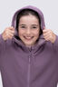Macpac Kids' Waffle Sherpa Hooded Jacket, Grapeade, hi-res