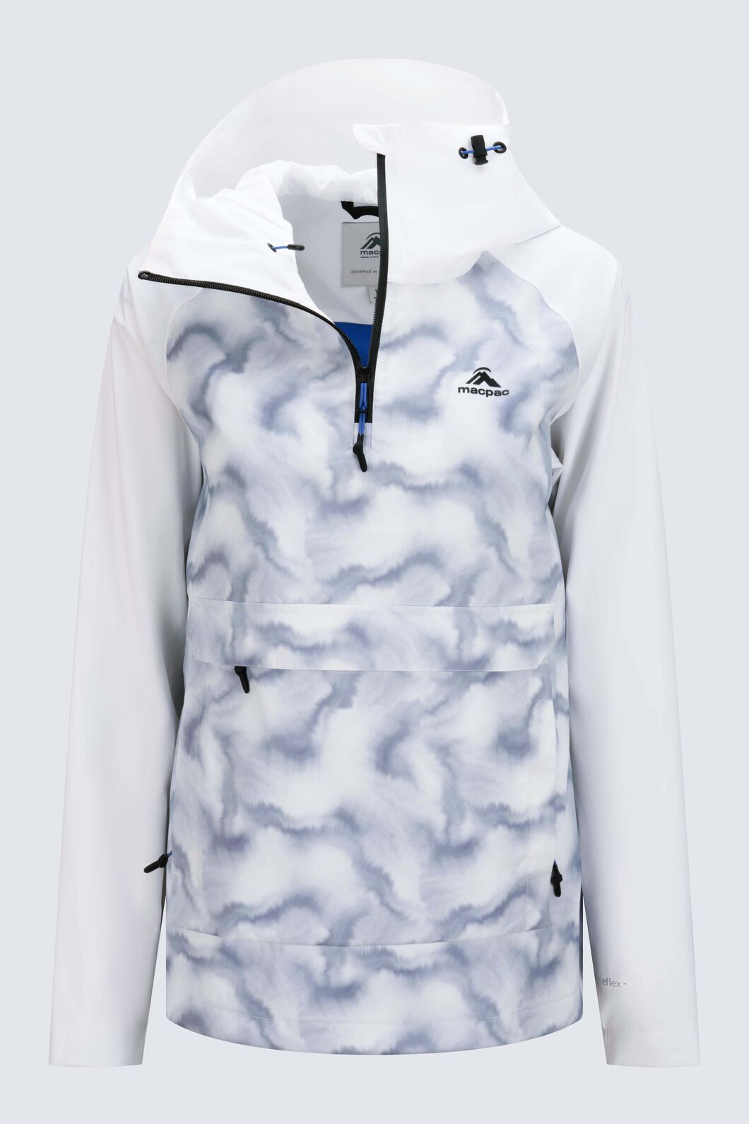 Macpac Women's Spur Anorak, Snow Swirl Print, hi-res
