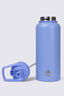 Macpac Insulated Wide Mouth Bottle with Straw Lid &mdash; 1L, Periwinkle, hi-res