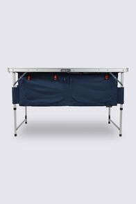 Macpac Folding Camp Table with Storage, Deep Blue, hi-res