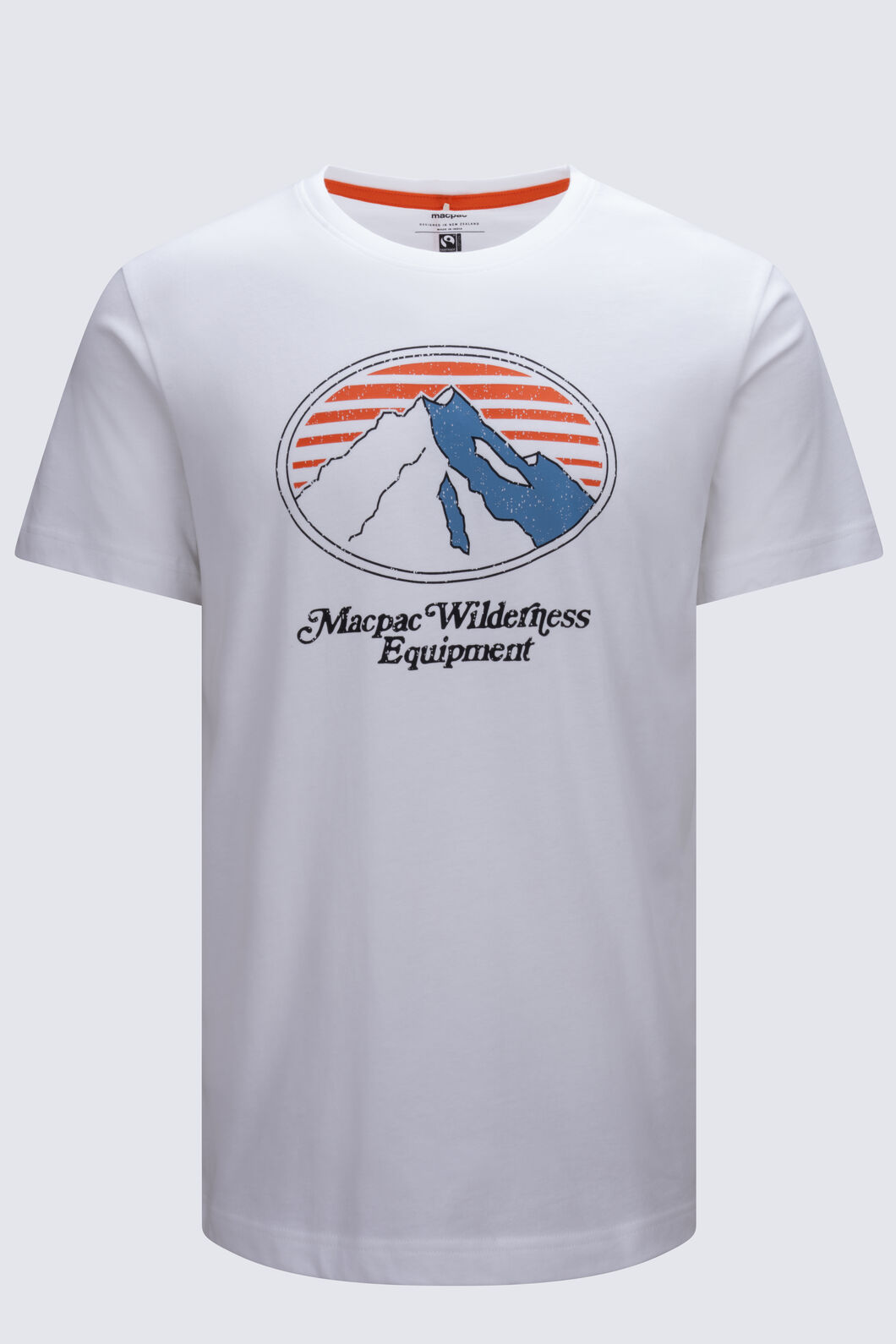 Macpac Men's Wilderness Equipment Fairtrade Organic Short Sleeve T-Shirt, Bright White, hi-res