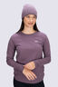 Macpac Women's Quattro Mountain Long Sleeve T-Shirt, Black Plum, hi-res