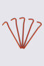 Macpac Aluminium Tent Pegs &mdash; 5 Pack, Orange, hi-res