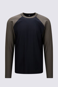 Macpac Men's Long Sleeve Rash Top, Black/Grape Leaf, hi-res