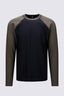 Macpac Men's Long Sleeve Rash Top, Black/Grape Leaf, hi-res