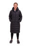 Macpac Women's Aurora Long Hooded Down Coat, Black, hi-res