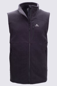 Macpac Men's Dunstan Fleece Vest, Black, hi-res