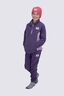 Macpac Kids' Heritage Fleece Pants, Loganberry/Seafog, hi-res