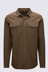 Macpac Men's Styx Long Sleeve Shirt, Kangaroo, hi-res