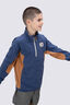 Macpac Kids' Heritage Fleece Pullover, Oceana/Bone Brown/Pelican, hi-res