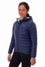 Macpac Women's Uber Light Hooded Down Jacket, Black Iris/Glacier Grey, hi-res