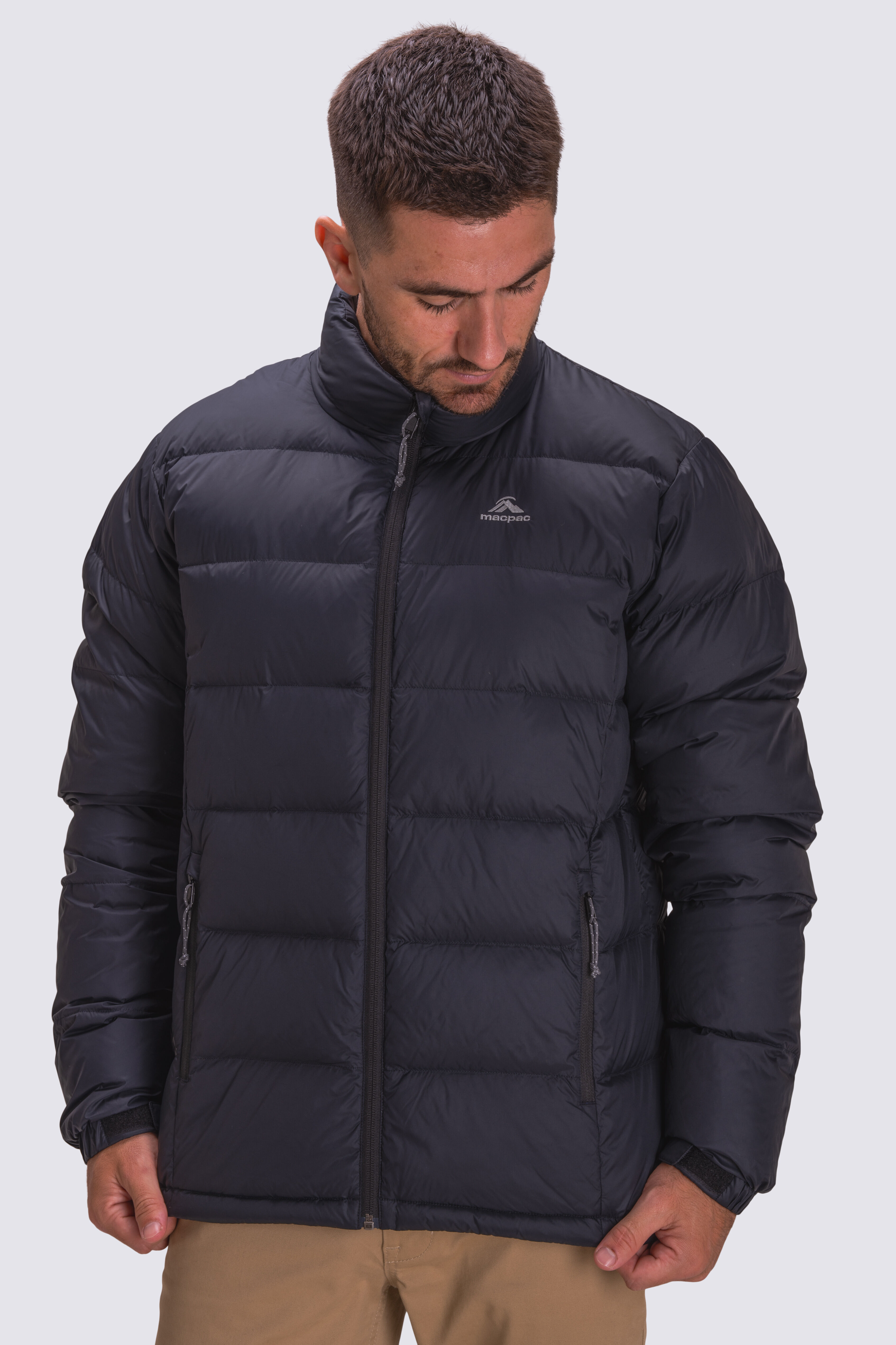 Macpac black puffer hotsell jacket
