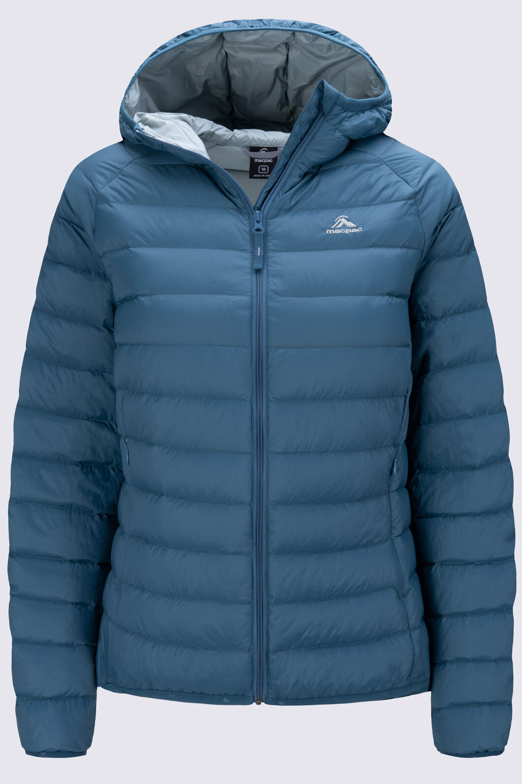 Macpac Women's Uber Light Hooded Down Jacket ♺, Mediterranea, hi-res