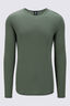 Macpac Men's 220 Merino Long Sleeve Top, Bronze Green, hi-res
