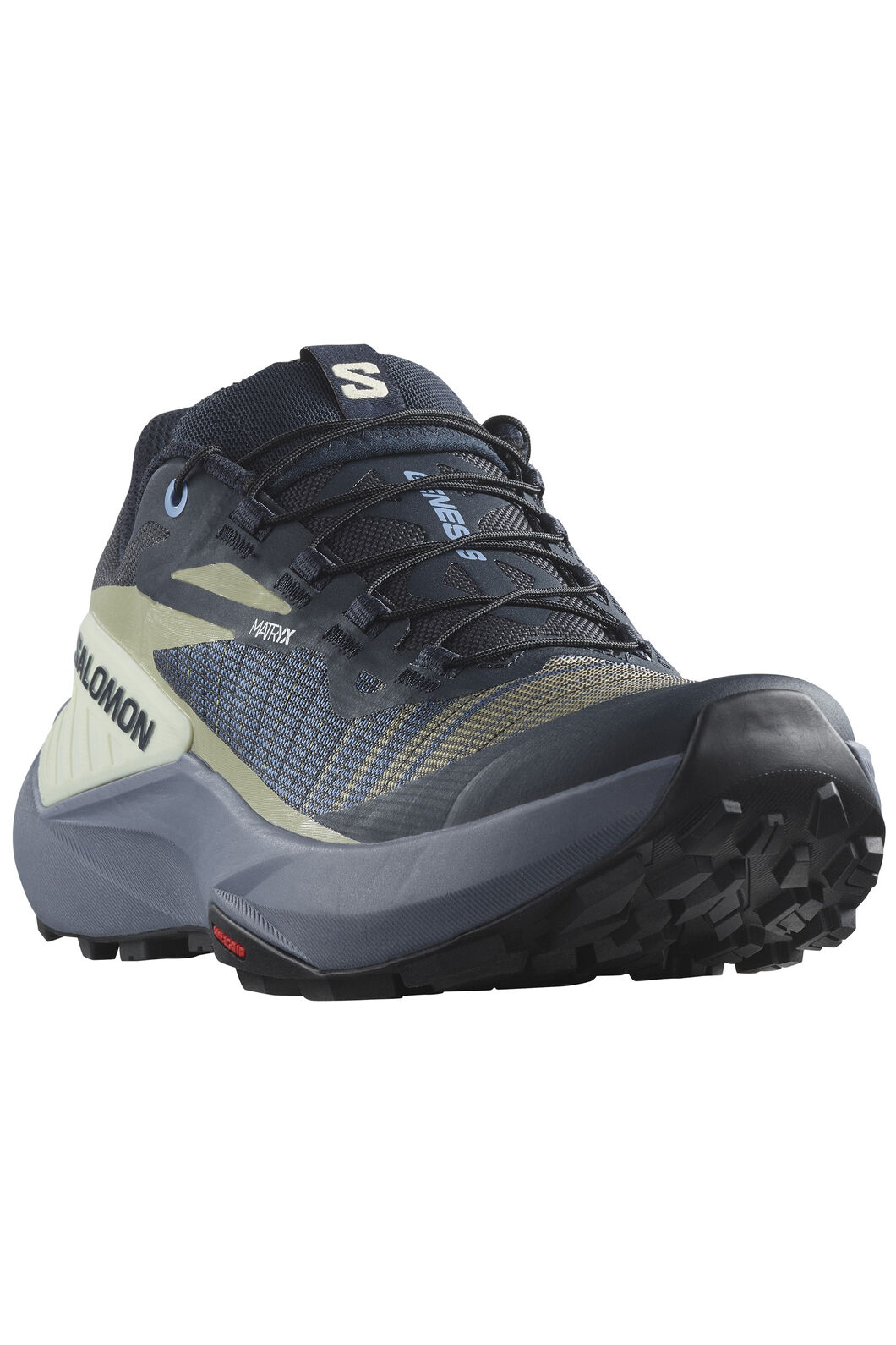 Salomon Women's Genesis Trail Running Shoes, Carbon/Grisaille/Aloe Wash, hi-res