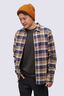 Macpac Men's Sutherland Slim Flannel Shirt, Toasted Coconut Plaid, hi-res