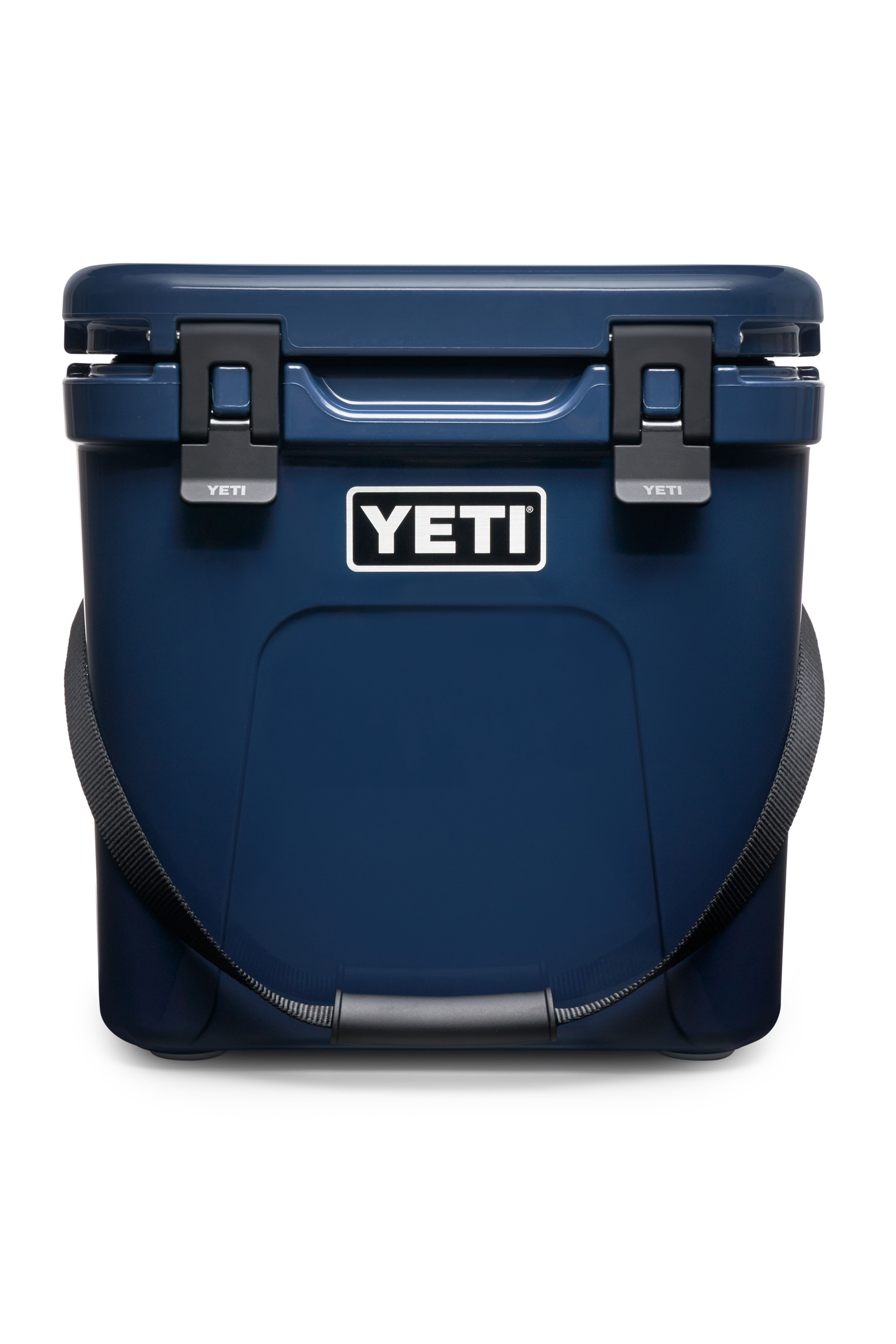 Dark blue yeti cooler store