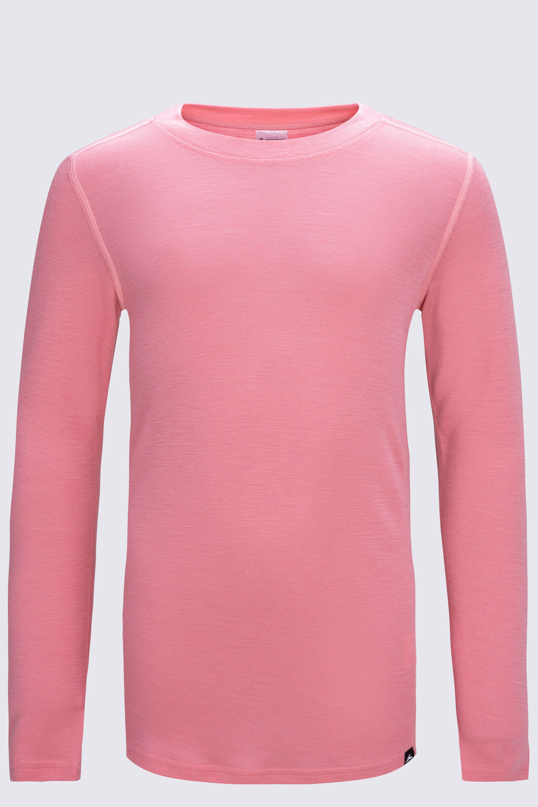 Macpac Kids' 220 Merino Long Sleeve Top, strawberry Ice, hi-res