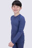 Macpac Kids' 220 Merino Long Sleeve Top, Skipper Blue, hi-res