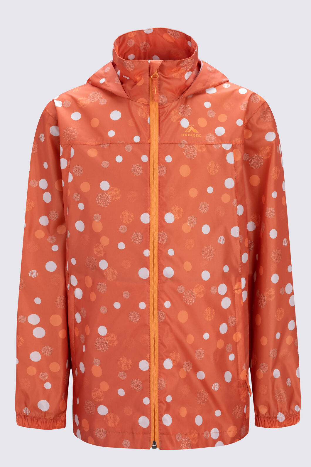 Macpac Kids' Pack-It Jacket, Dusty Orange Print, hi-res