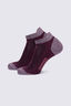 Macpac Trail Ankle Sock — 2 Pack, Fig/Raindrops, hi-res