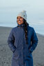 Macpac Novo Pom Pom Beanie, White Marle, hi-res
