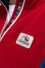 Macpac Men&rsquo;s Heritage Fleece Pullover, Salsa/Navy Peony, hi-res