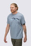 Macpac Men&rsquo;s McIntyre Mountains Fairtrade Organic Cotton Short Sleeve T-Shirt, Tradewinds, hi-res