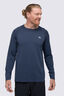 Macpac Men's Limitless Repreve&reg;  Long Sleeve T-Shirt, Navy, hi-res