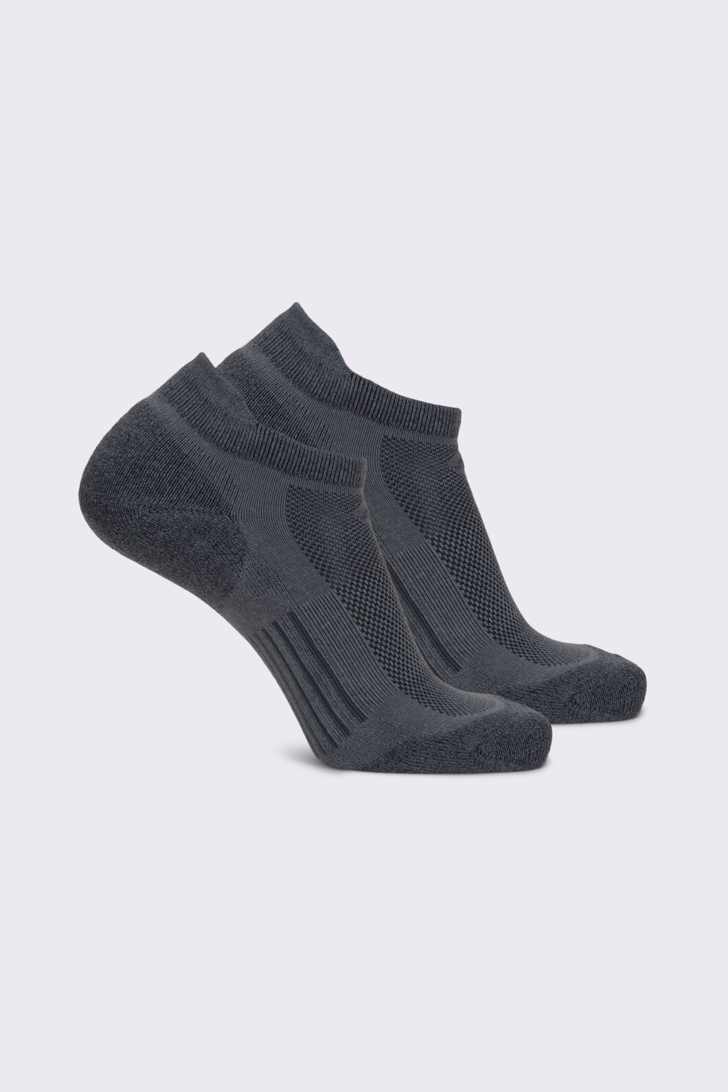 Macpac Trail Ankle Sock &mdash; 2 Pack, Monument/Iron Gate, hi-res