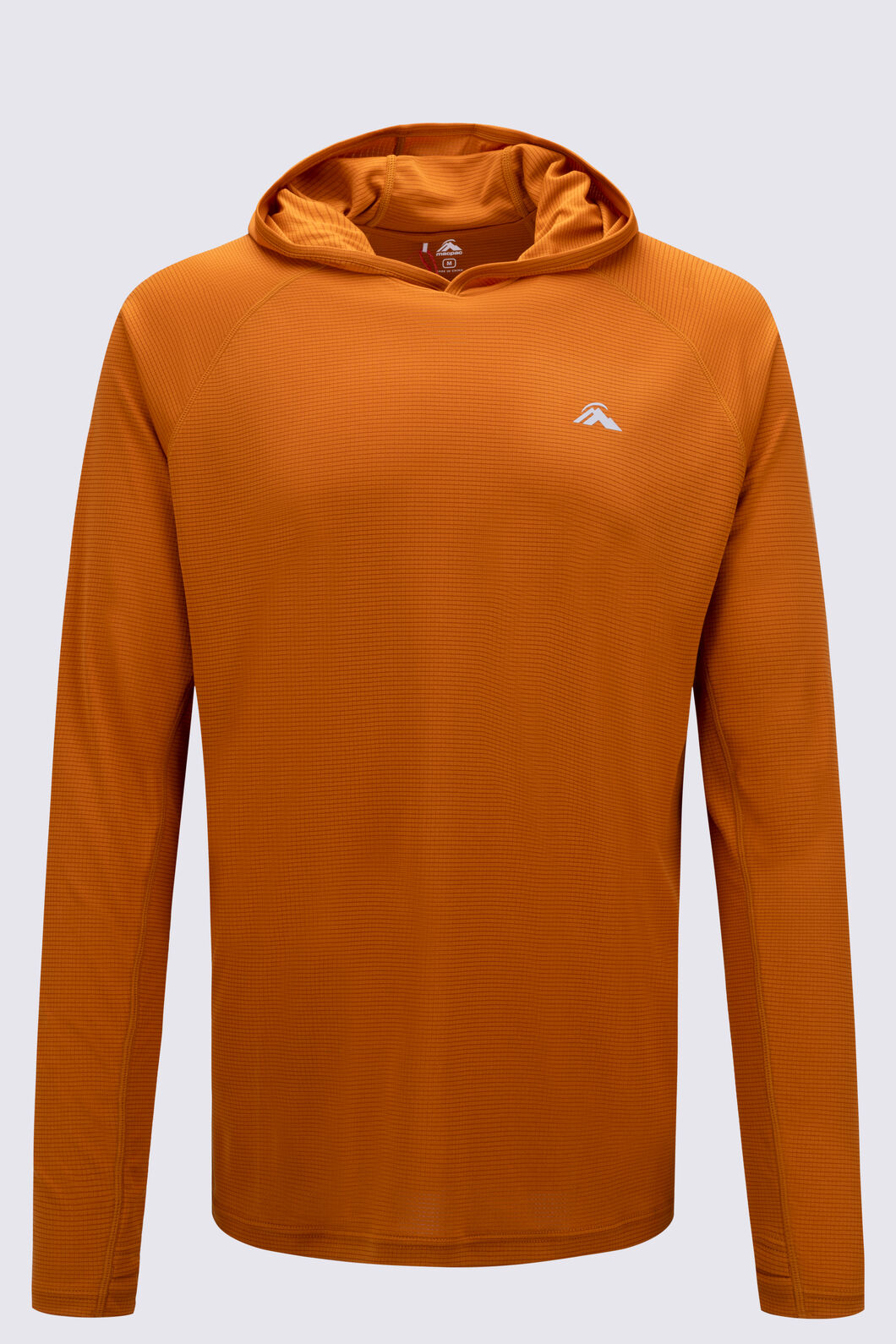 Macpac Men's Trail Long Sleeve Hooded T-Shirt, Pumpkin Spice, hi-res