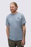 Macpac Men's Vintage Embroidered Fairtrade Organic Cotton Short Sleeve T-Shirt, Tradewinds, hi-res