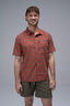 Macpac Men&rsquo;s Vale Short-Sleeve Shirt, Bossa Nova Check, hi-res