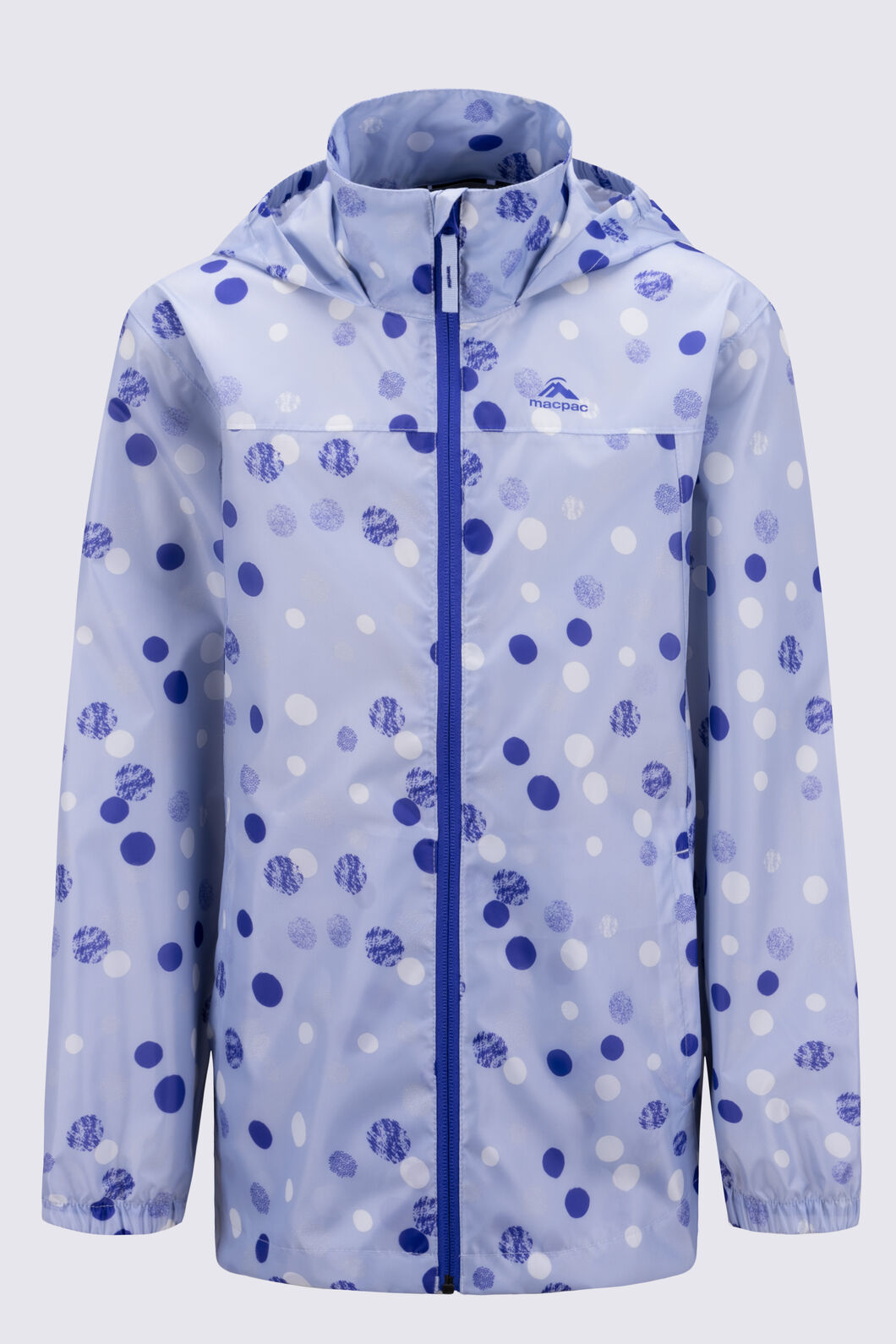 Macpac Kids' Pack-It Jacket, Xenon Blue Print, hi-res