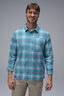 Macpac Men&rsquo;s Vale Long-Sleeve Shirt, Camp Teal Check, hi-res