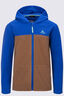 Macpac Kids' Ruru Fleece Jacket, Dazzling Blue/Toasted Coconut, hi-res