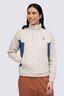 Macpac Women's Heritage Fleece Pullover, Pelican/Oceana, hi-res