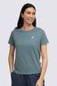 Macpac Women's Aoraki Topo Fairtrade Organic Short Sleeve T-Shirt, Goblin Blue, hi-res