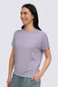Macpac Women's Eva Short Sleeve T-Shirt, Lavender Grey, hi-res